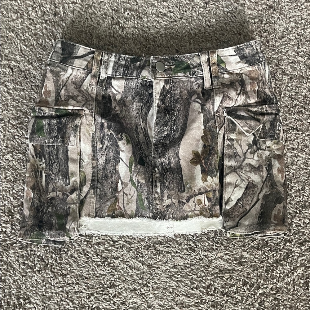 Fashion Nova Camouflage MicroMini Skirt